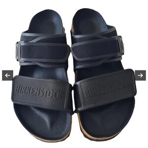 Birkenstock Rotterdam Regular Wide Men's Black Slide Sandals Sz 47